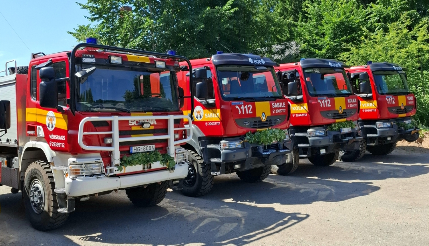 Kolkas ugunsdzēsēju auto