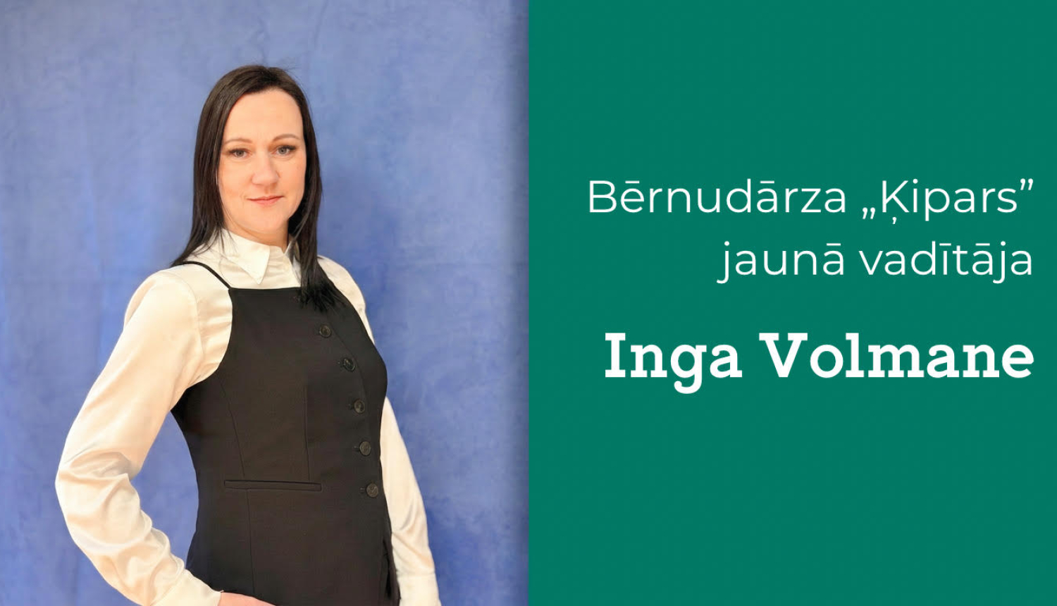 Bērnudārza „Ķipars” vadītāja Inga Volmane