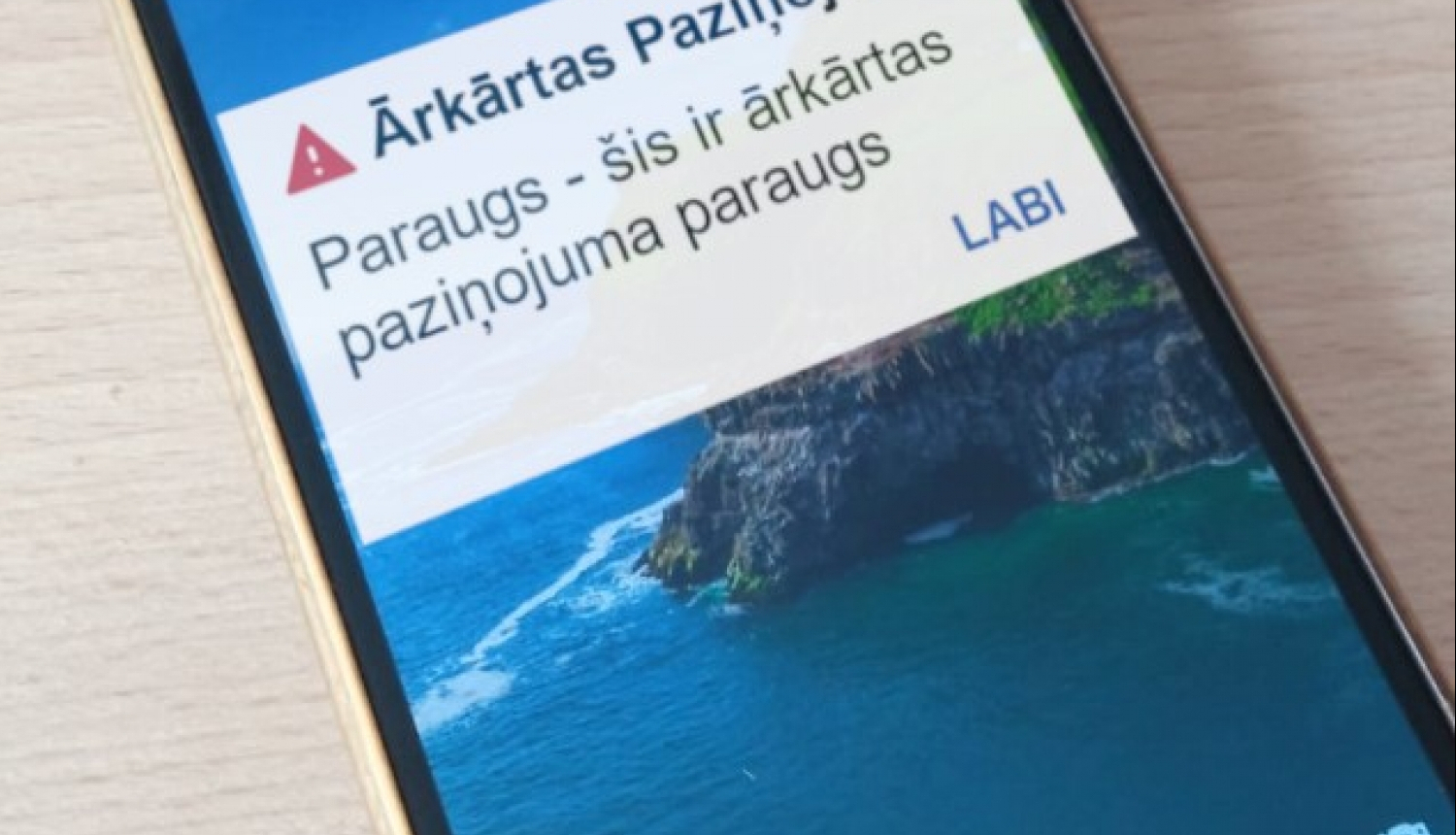 ārkārtas apziņošana
