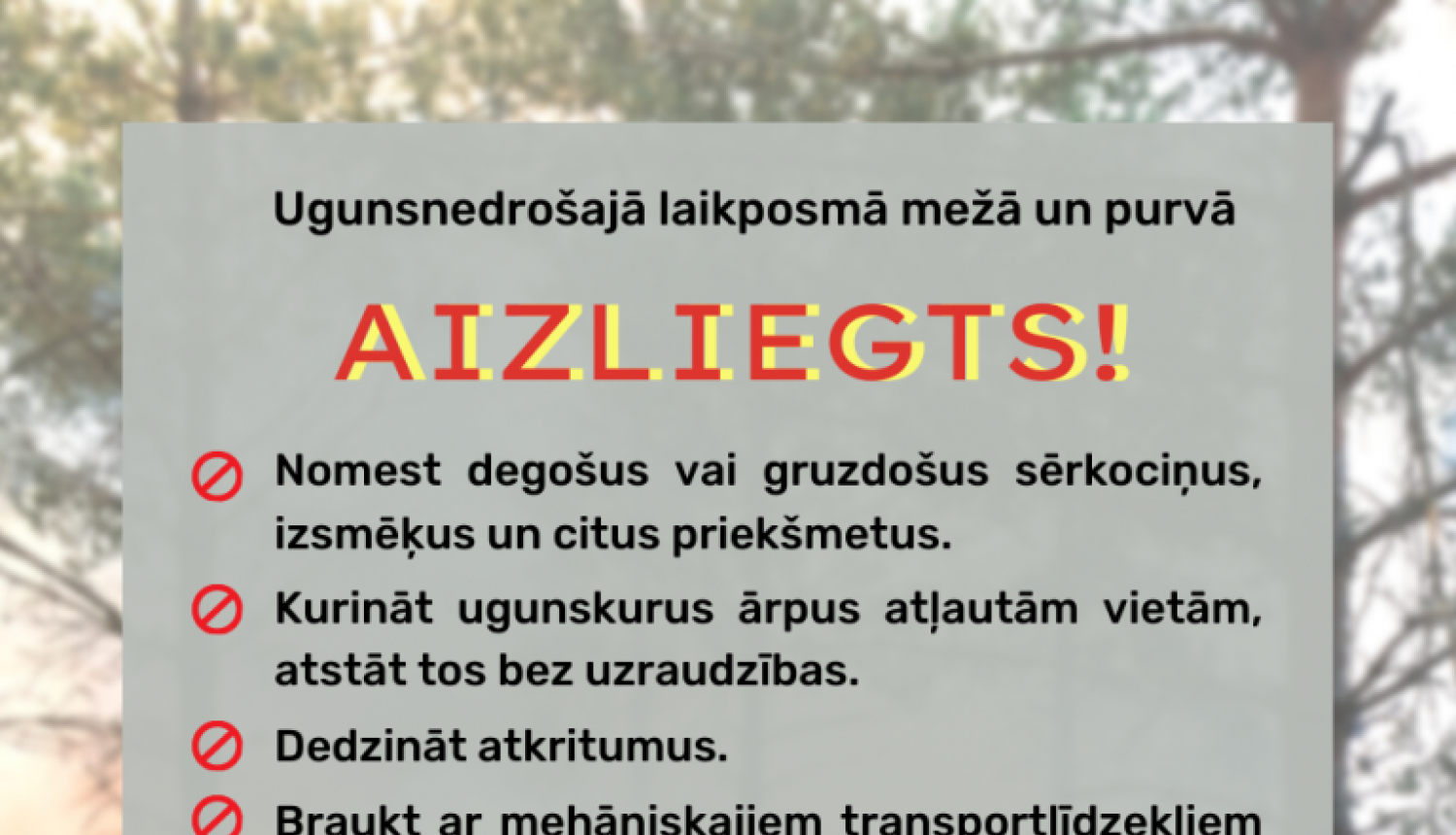 aizliegumi