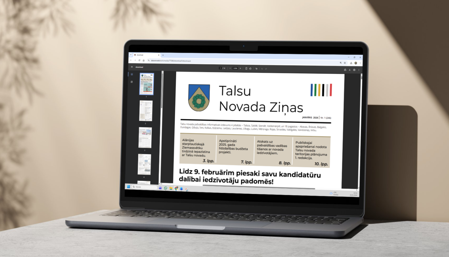 Saņem „Talsu novada ziņas” e-pastā!