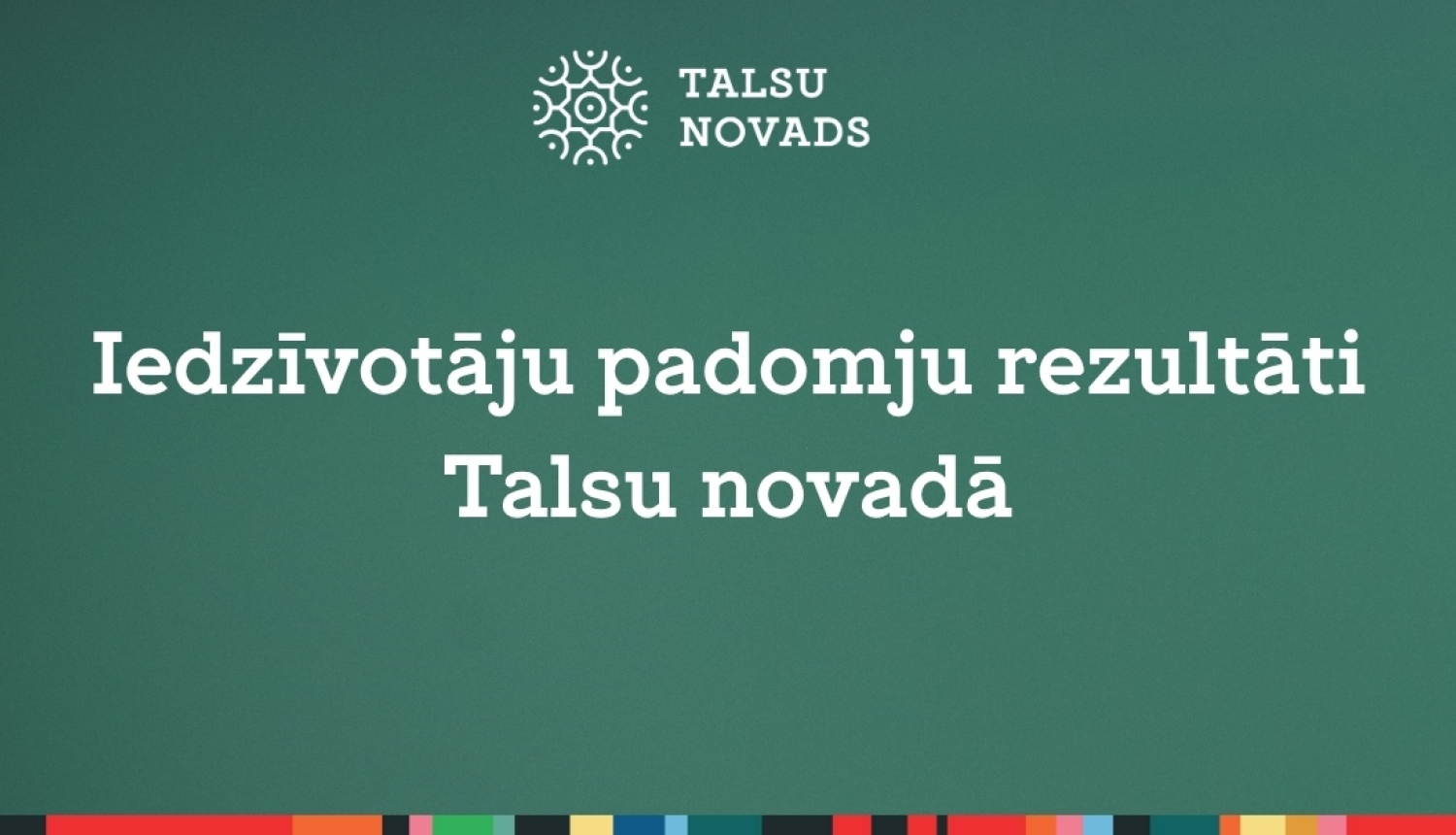 Iedzīvotāju padomes rezultāti Talsu novadā