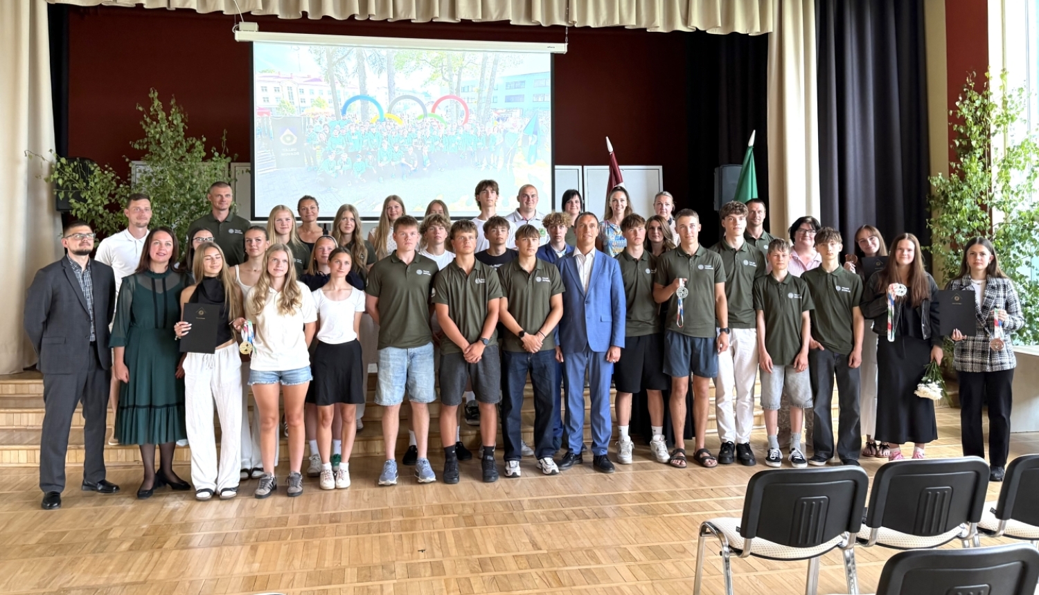 Jauniešu olimpiādes godināšana