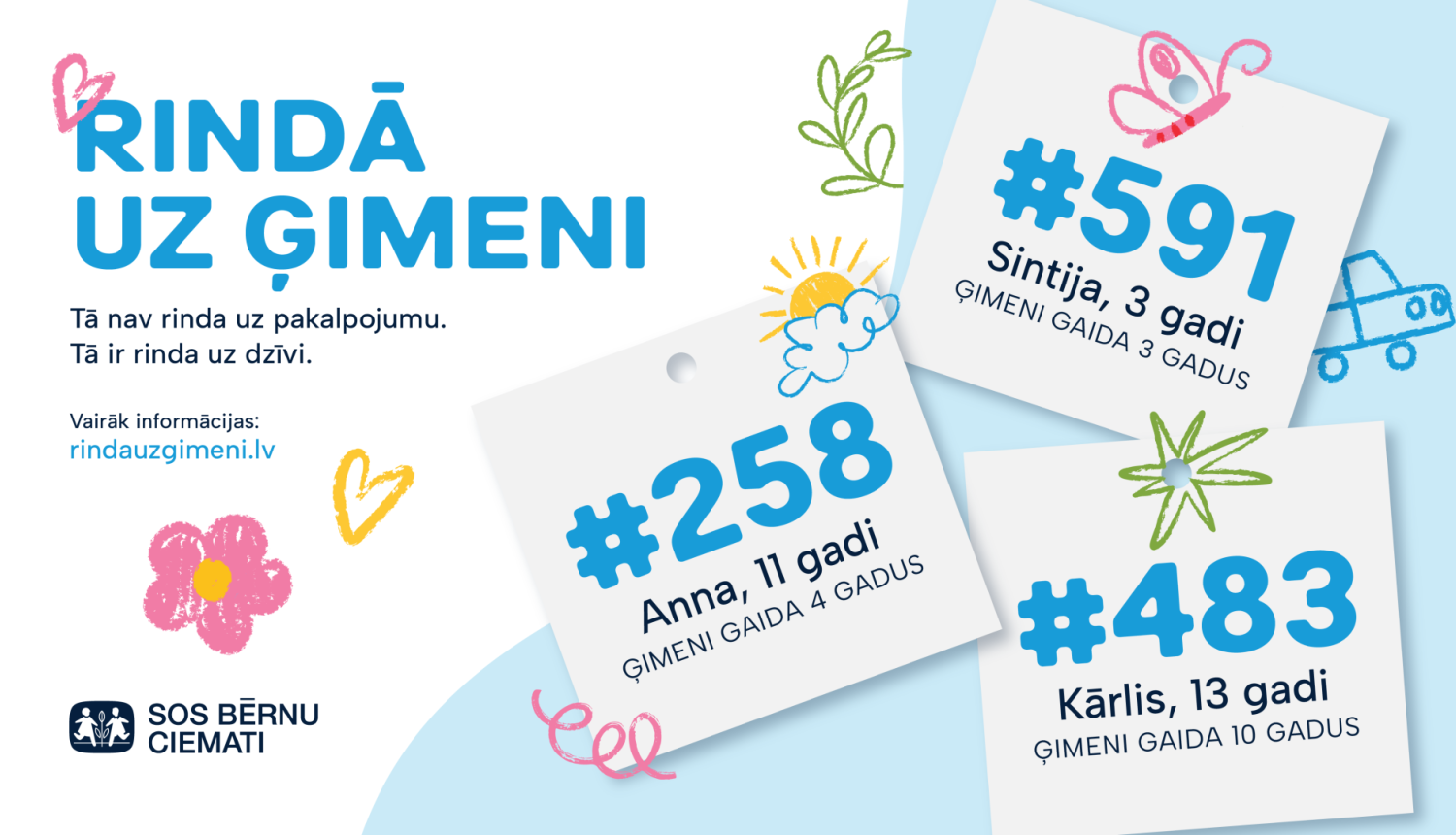 Rindā uz ģimeni