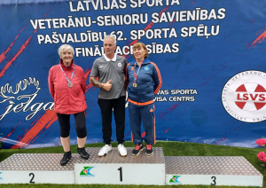 Talsu novada sportistiem panākumi Latvijas Sporta veterānu (senioru) savienības sacensībās Jelgavā