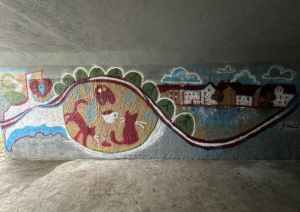 Grafiti tuneļa tapšana Talsos