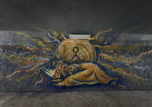 Grafiti tuneļa tapšana Talsos