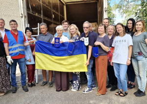 Vācijas Rotary klubs atved humāno palīdzību ukraiņiem