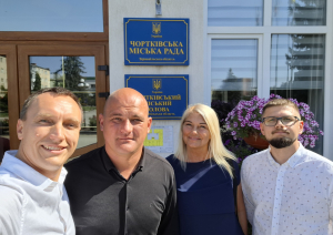 Domes priekšsēdētāja Anša Bērziņa vīzīte Čortkivā, Ukrainā
