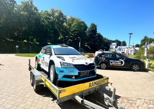 Tet Rally Latvia auto Talsu ezerā