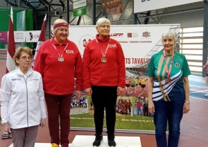 Sporta veterānu-senioru savienības sacensības vieglatlētikā telpās Kuldīgā