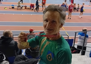 Sporta veterānu-senioru savienības sacensības vieglatlētikā telpās Kuldīgā