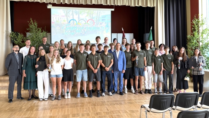 Jauniešu olimpiādes godināšana