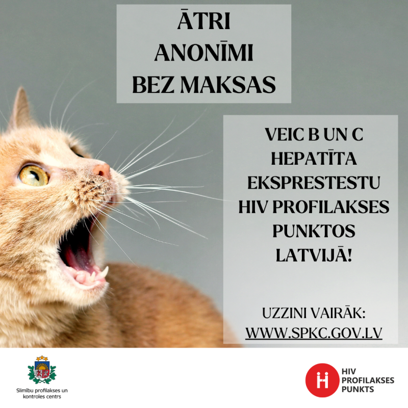 Pasaules Hepatīta dienā aicina no 28. jūlija līdz 3. augustam veikt bezmaksas testus un uzzināt vairāk par savu veselību