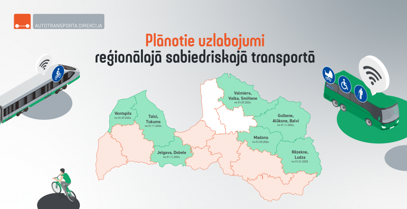 Latvijā pakāpeniski paaugstinās pakalpojuma sniegšanas kvalitātes prasības reģionālajam sabiedriskajam transportam