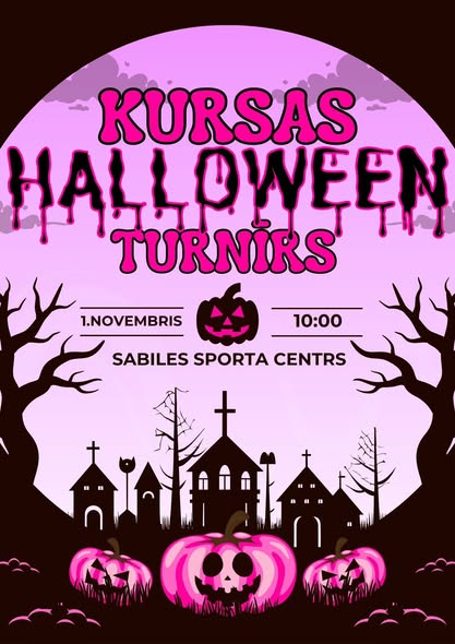 Kursas Halloween turnīra afiša