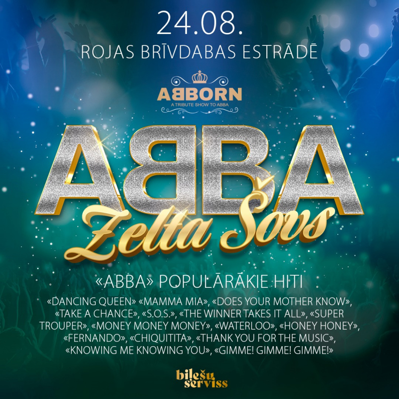 A tribute show to ABBA koncerts Rojas brīvības estrādē