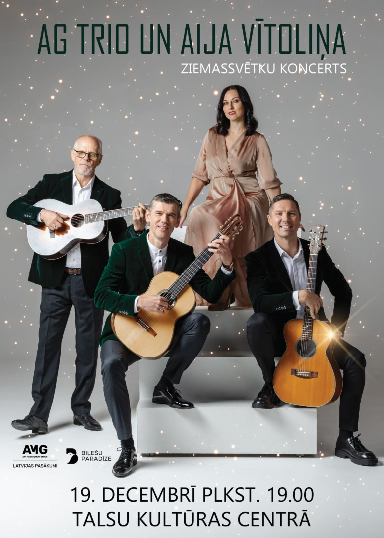 AG trio un Aijas Vītoliņas koncerta afiša