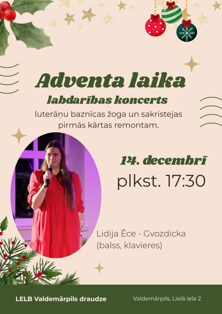 Adventa laika koncerta afiša