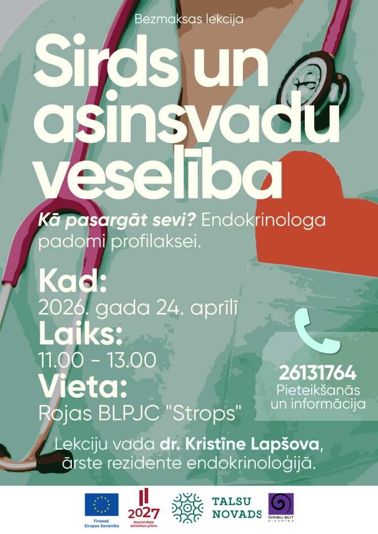 Lekcijas par sirds un asinsvadu veselību afiša