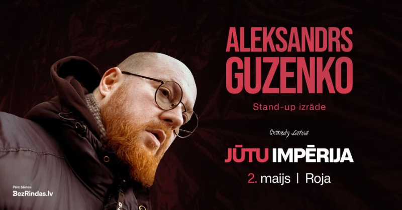 Aleksandra Guzenko stand up izrādes afiša