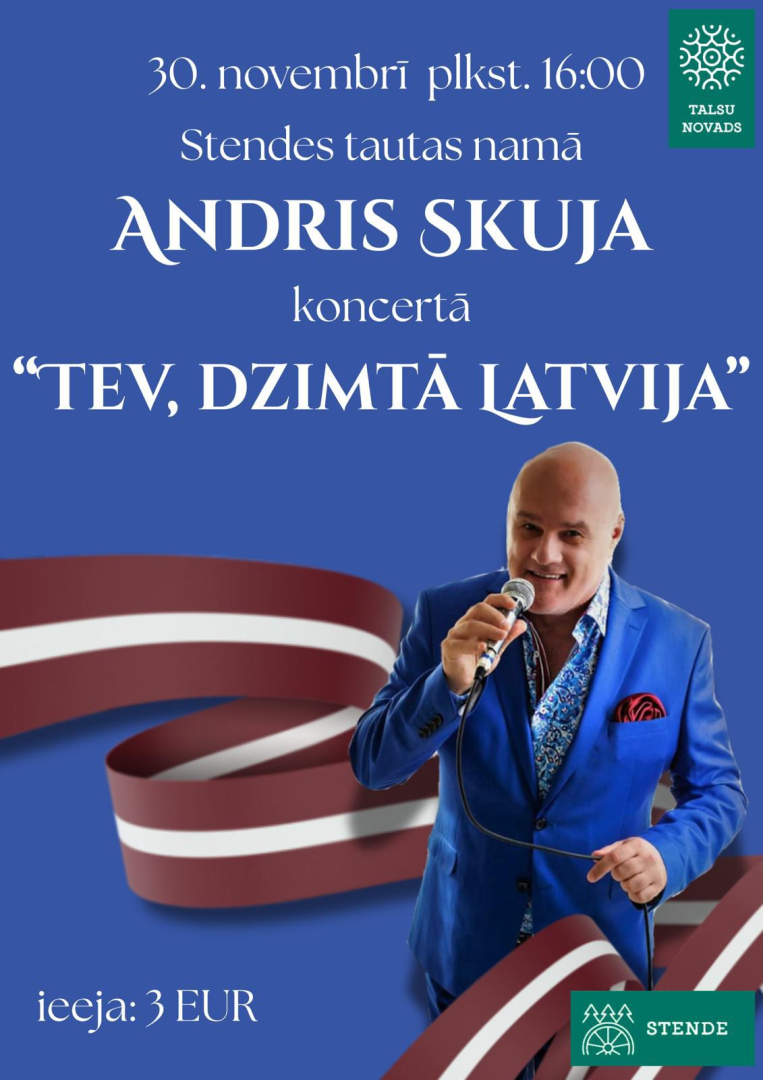 Andra Skujas koncerta afiša