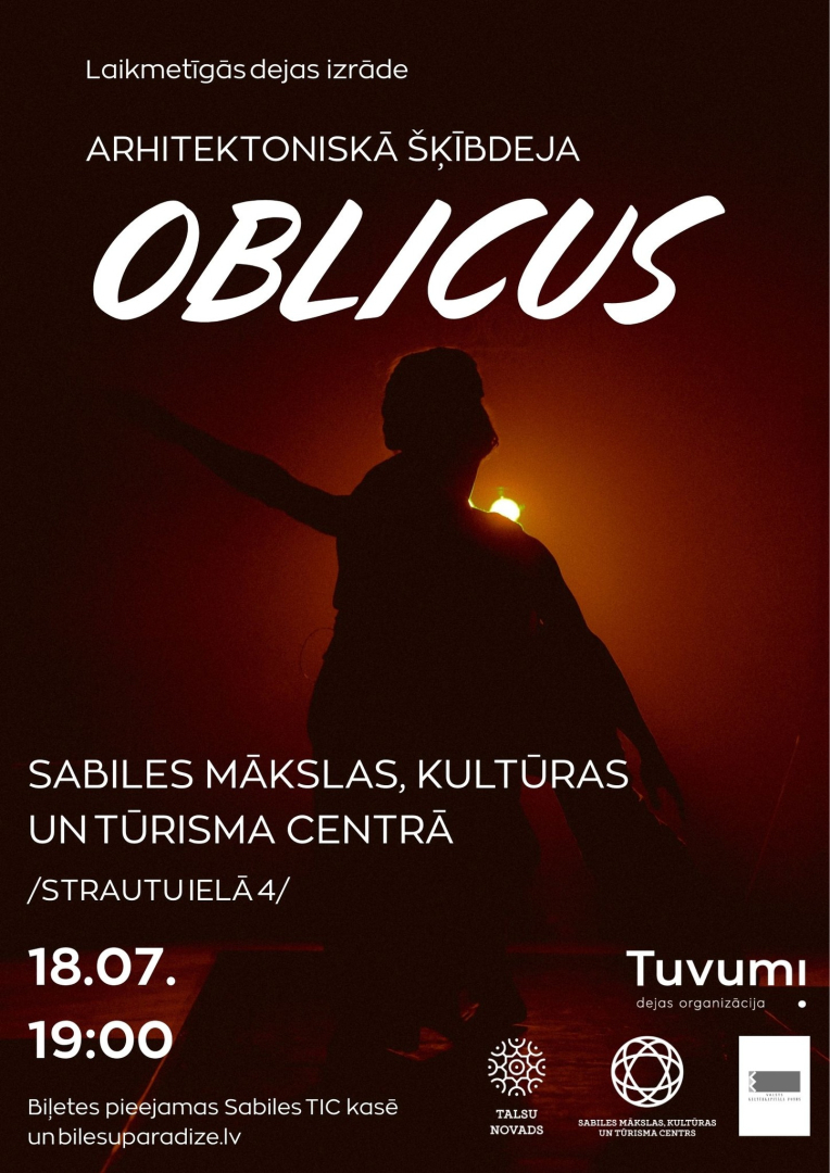 Arhitektoniskās šķībdejas Oblicus afiša