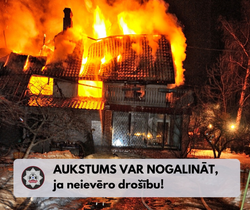 Gaisa temperatūrai pazeminoties, VUGD un NMPD aicina pastiprināti rūpēties par savu un līdzcilvēku drošību