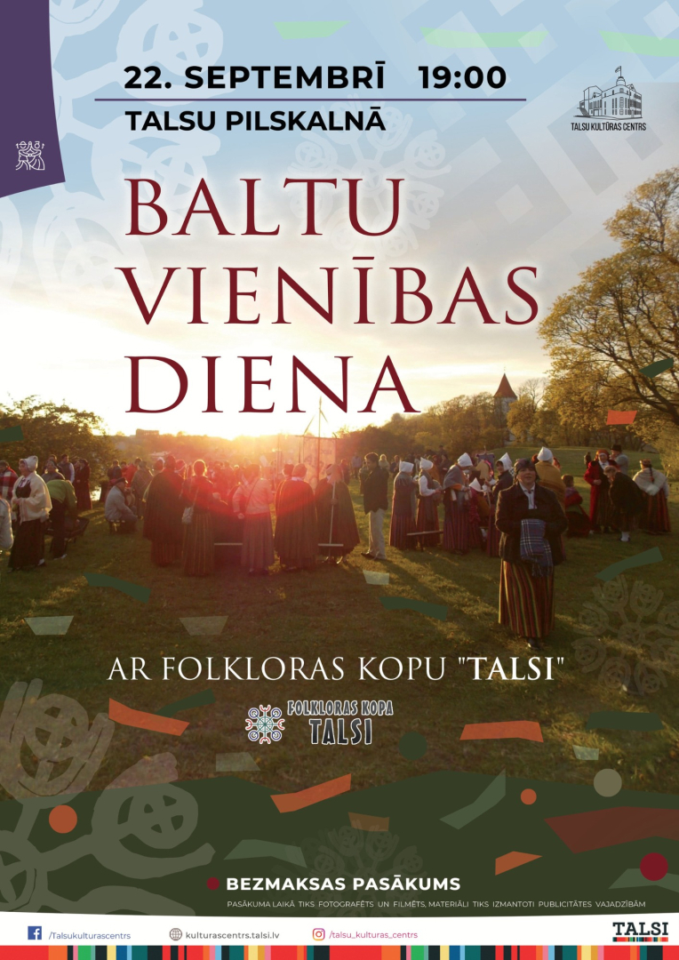 Baltu vienības dienas afiša