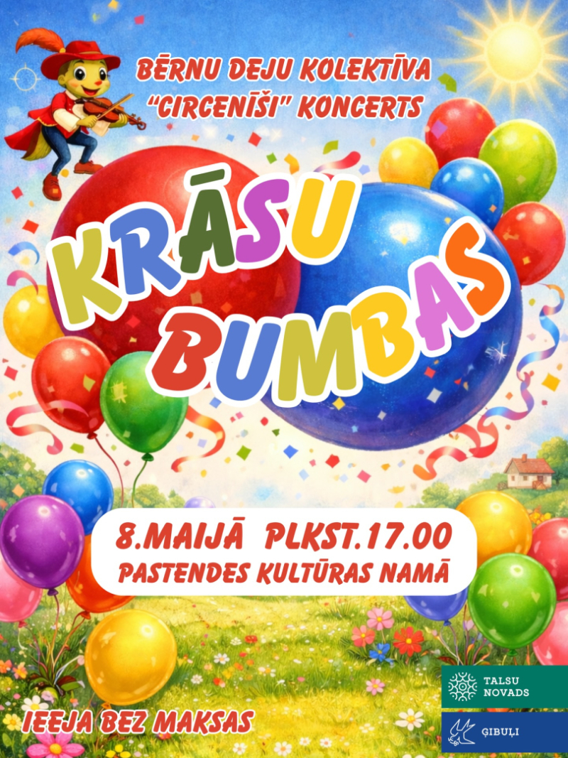 Bērnu deju kolektīva Circenīši koncerta afiša