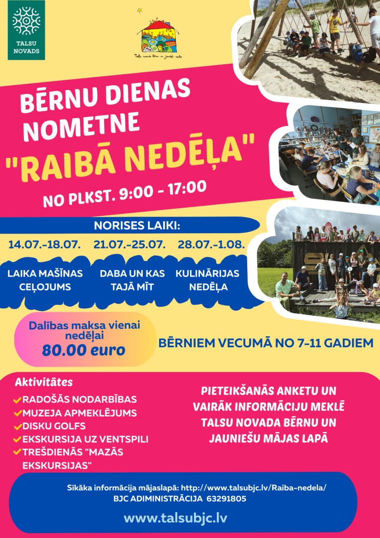 Bērnu dienas nometne Raibā nedēļa