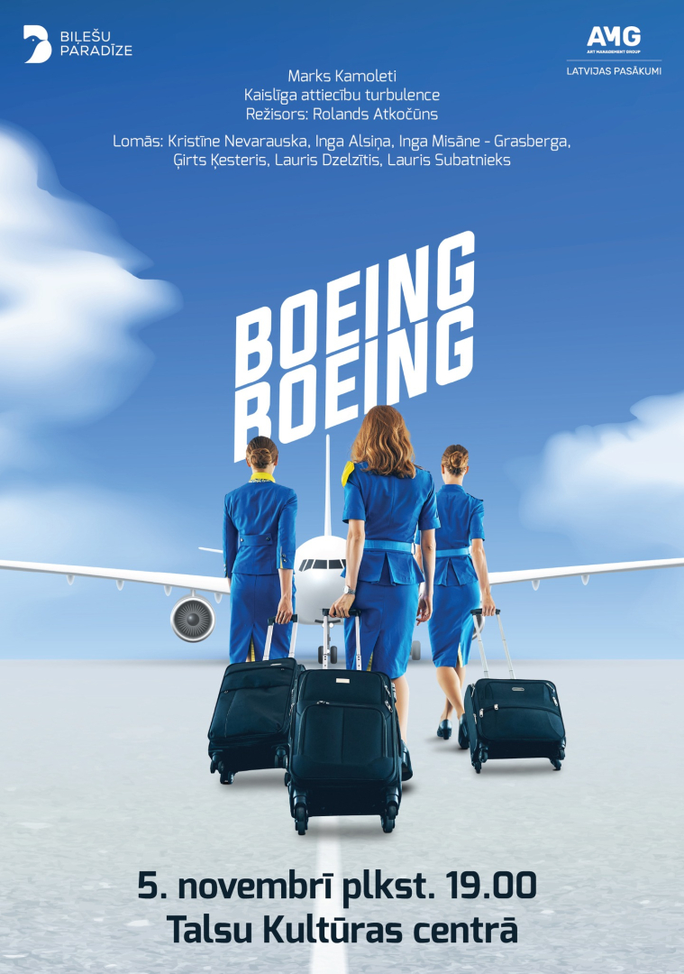 Izrādes Boeing Boeing afiša