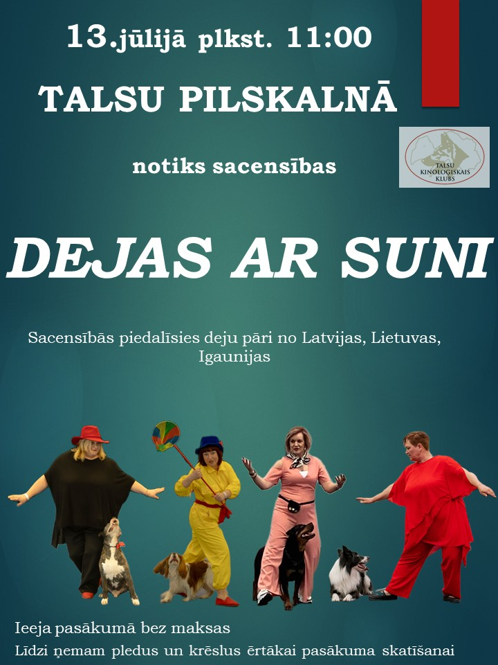 Deju ar suni afiša