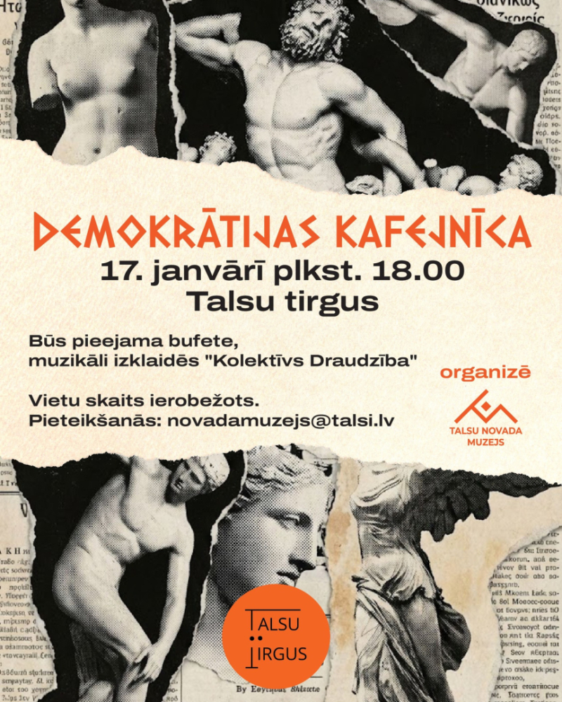 Demokrātijas kafejnīcas afiša