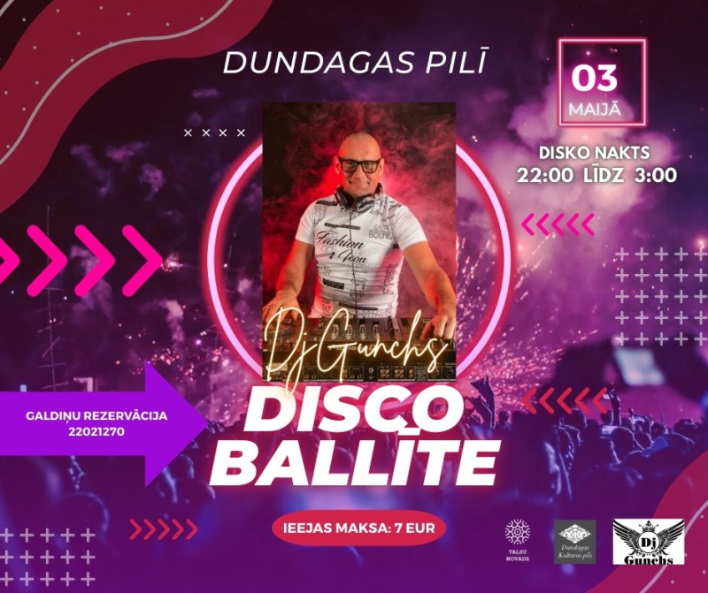 Disco ballītes afiša