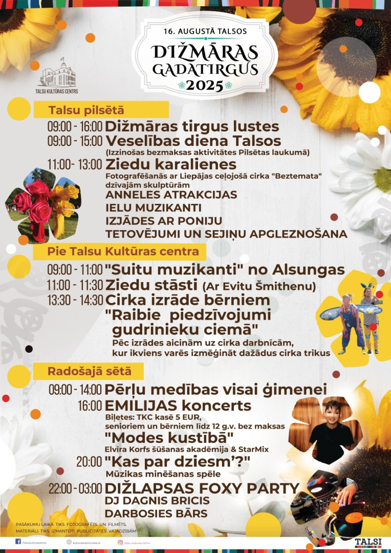 Dižmāras gadatirgus afiša