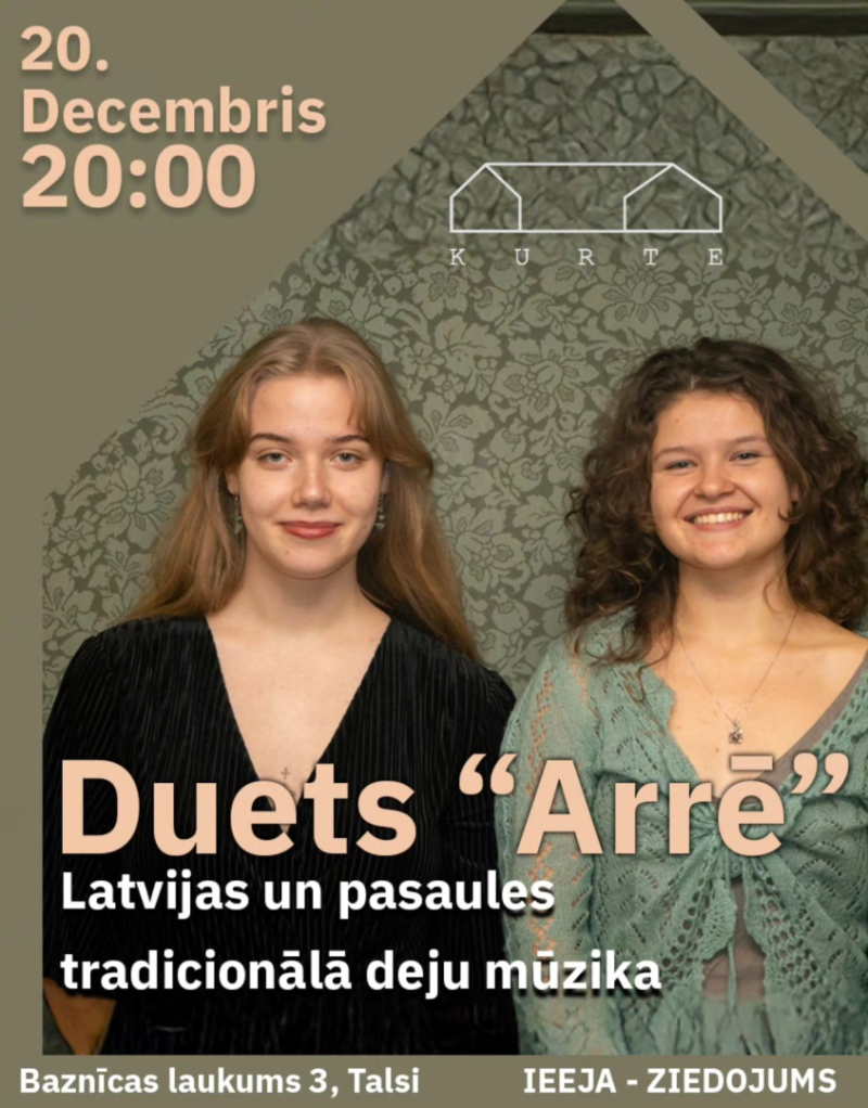 Dueta Arrē koncerta afiša
