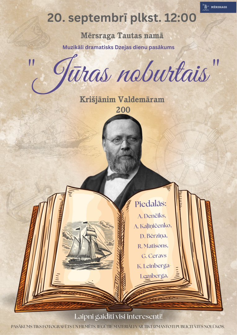 Pasākuma Jūras noburtais afiša