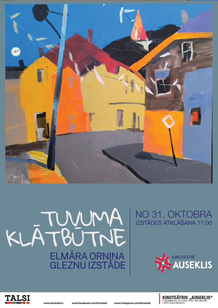 Elmāra Orniņa gleznu izstādes atklāšana