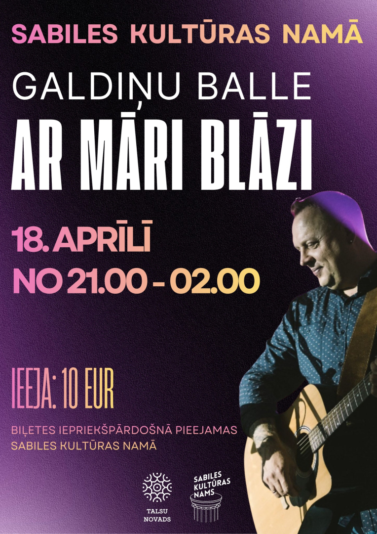 Galdiņu balles ar Māri Blāzi afiša