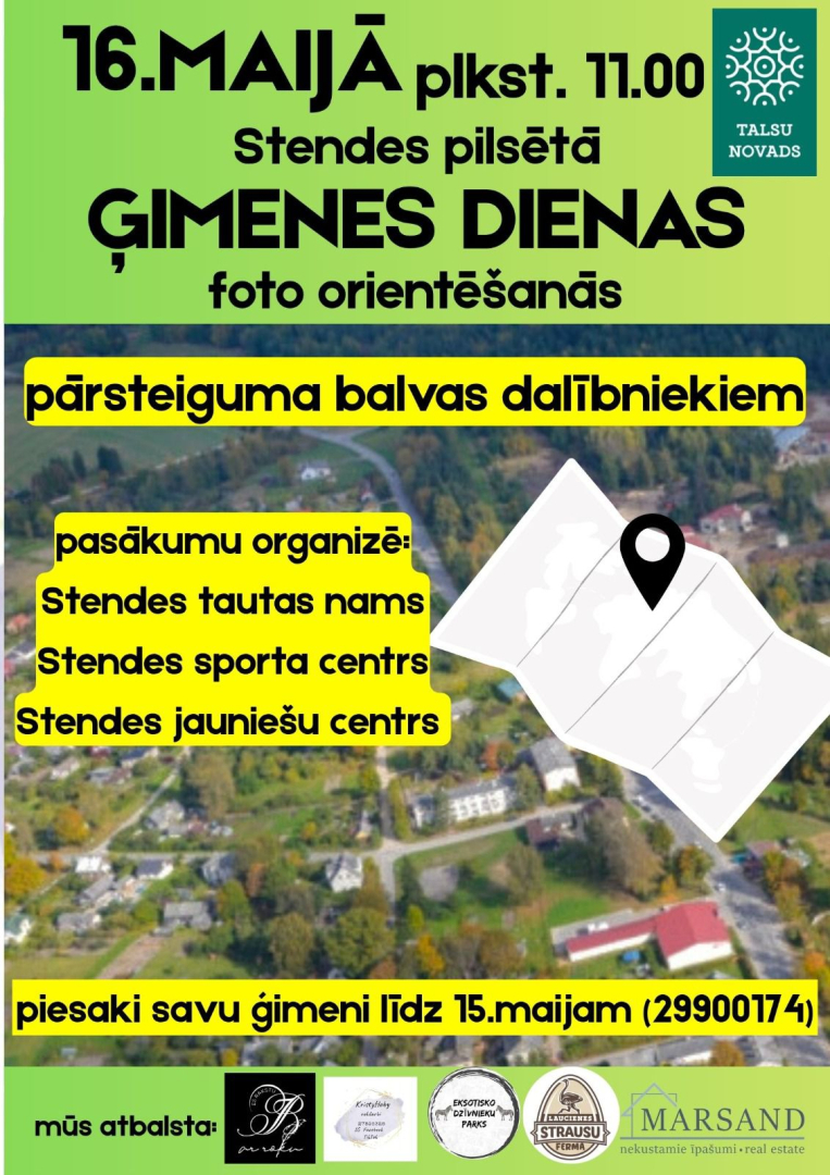 Ģimenes dienas foto orientēšanās afiša