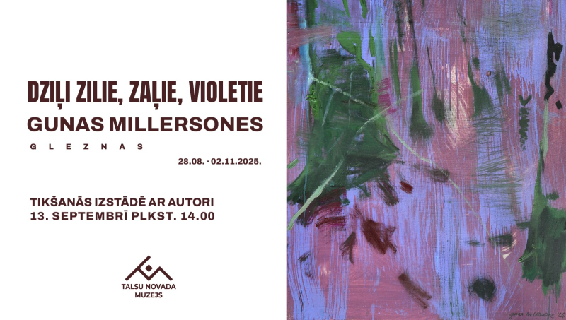 Gunas Millersones izstādes afiša