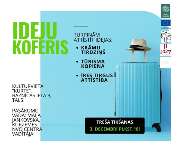 Ideju koferis tikšanās reizes afiša