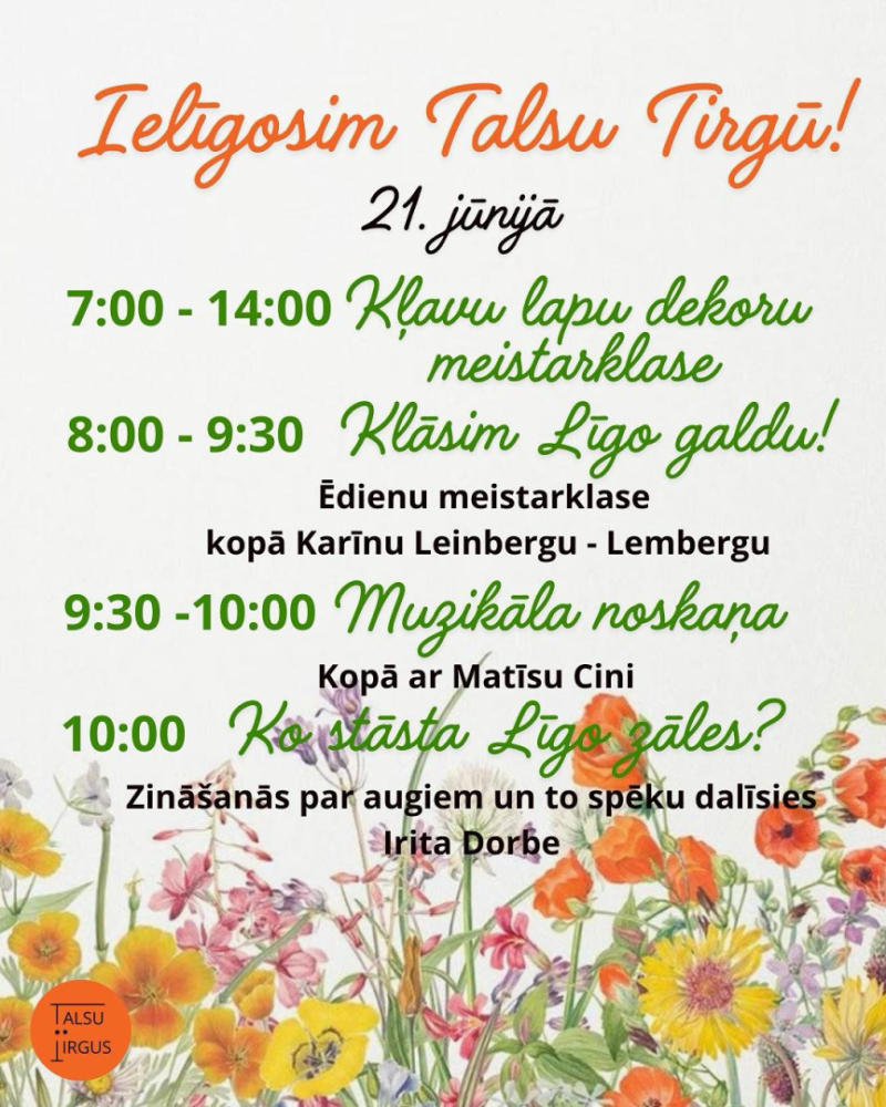 Ielīgo Talsu tirgū