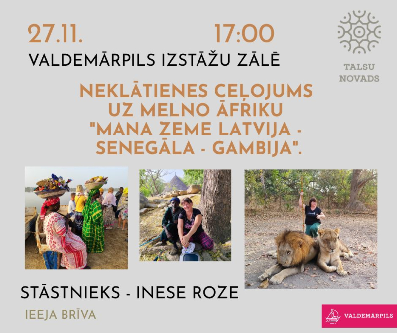 Neklātienes ceļojuma kopā ar Inesi Rozi afiša