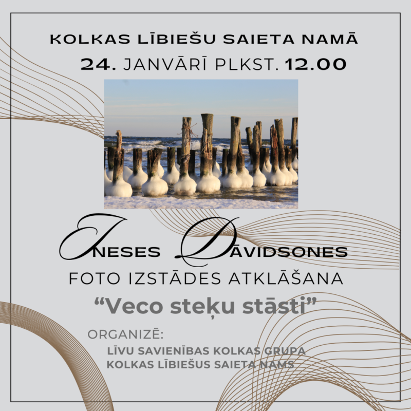 Ineses Dāvidsones izstādes atklāšanas afiša