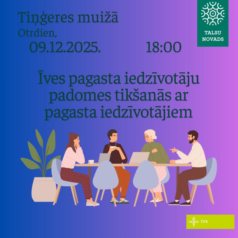 Īves iedzīvotāju padomes tikšanās afiša