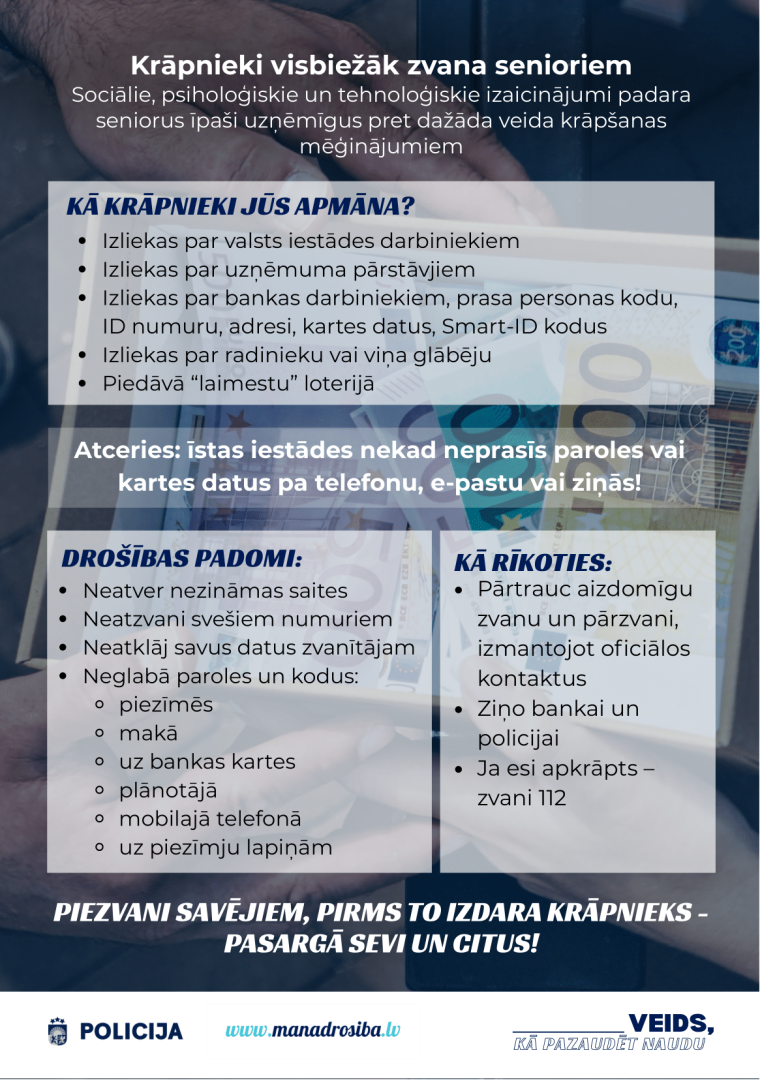 Pasargā sevi no telefonkrāpšanas!