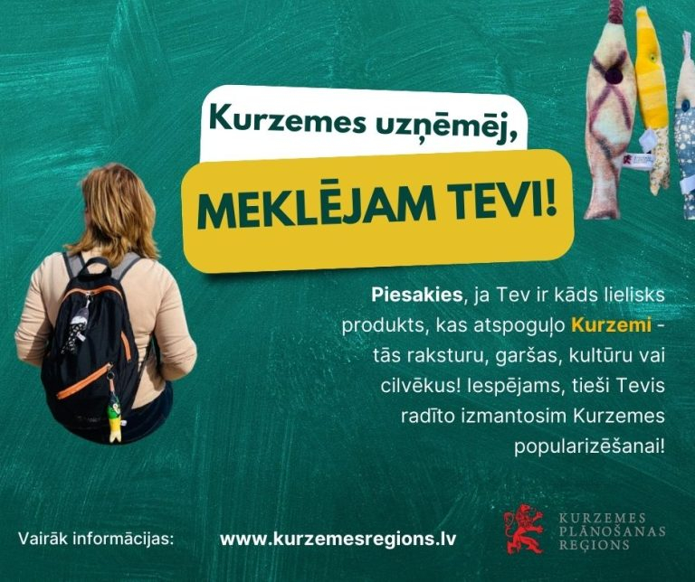 Kurzemes uzņēmēji aicināti pieteikt suvenīrus reģiona popularizēšanai