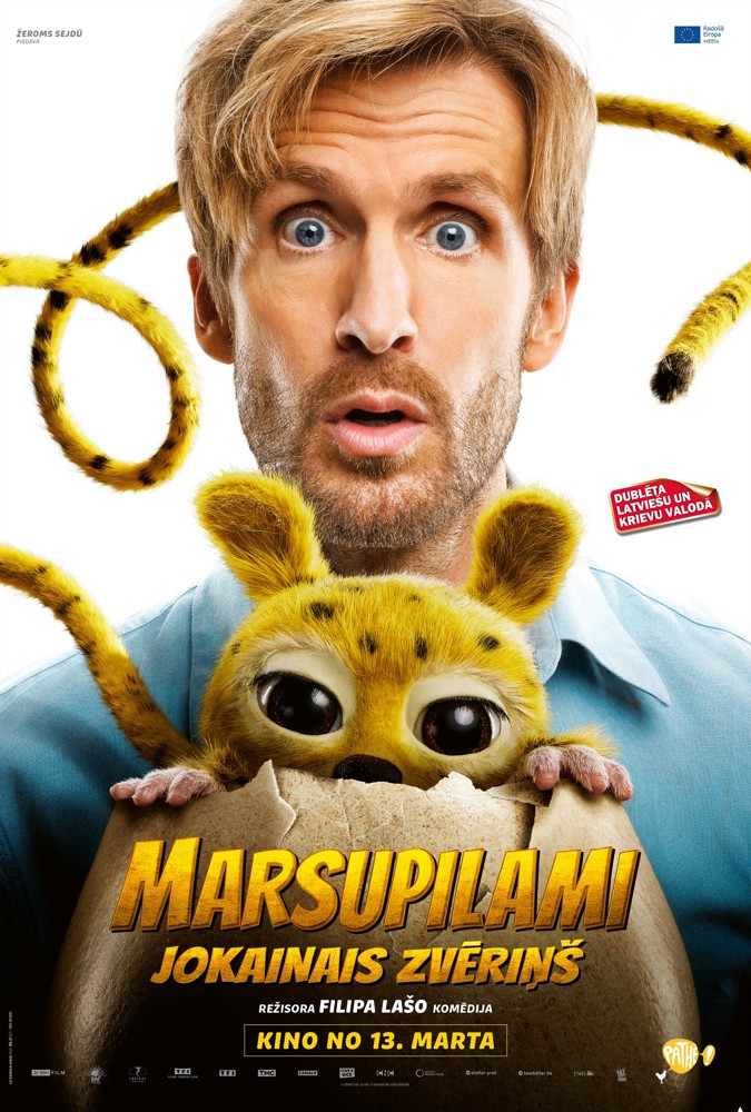 Kino afiša filmai Marsupilami jokainais zvēriņš
